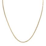 Used 14K yellow gold chain with decorative links, 47 cm - view 1