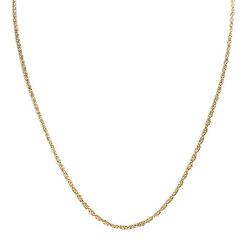 Used 750 yellow gold chain with decorative links, 47 cm