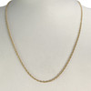 Secondhand 750 yellow gold chain with fancy link design - view V2
