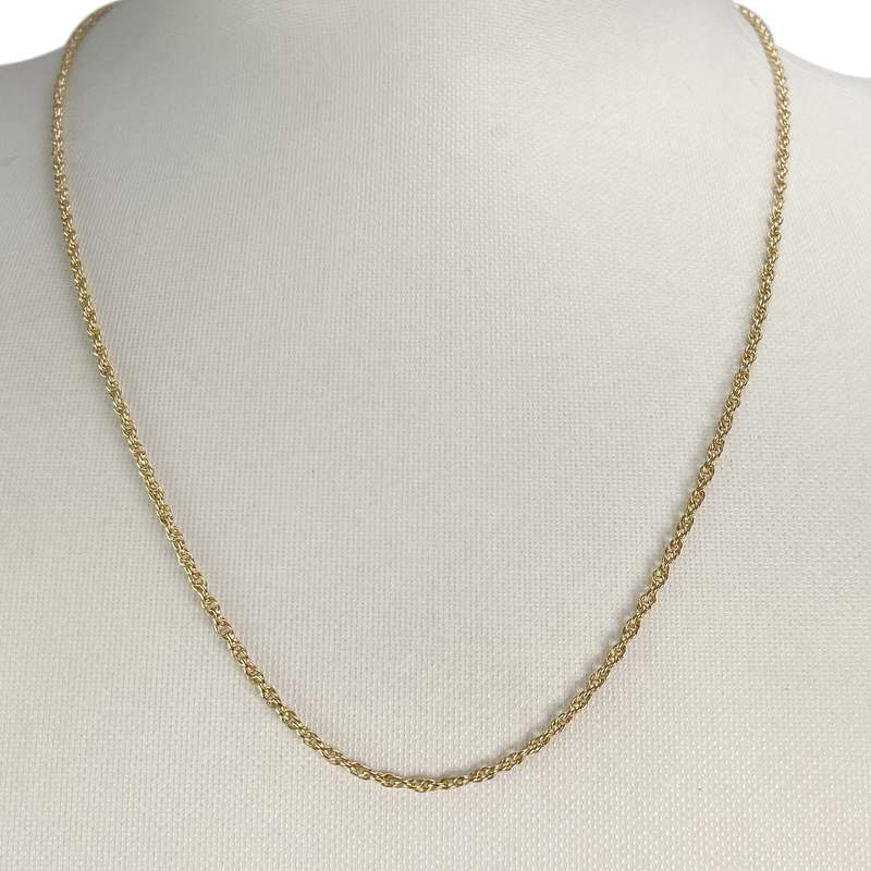 Chaîne d'occasion or 750 jaune maille fantaisie 47 cm - vue 2