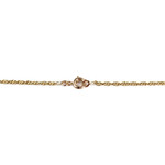Used 750 yellow gold chain with decorative links, 47 cm - view 3