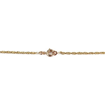 Used 750 yellow gold chain with decorative links, 47 cm