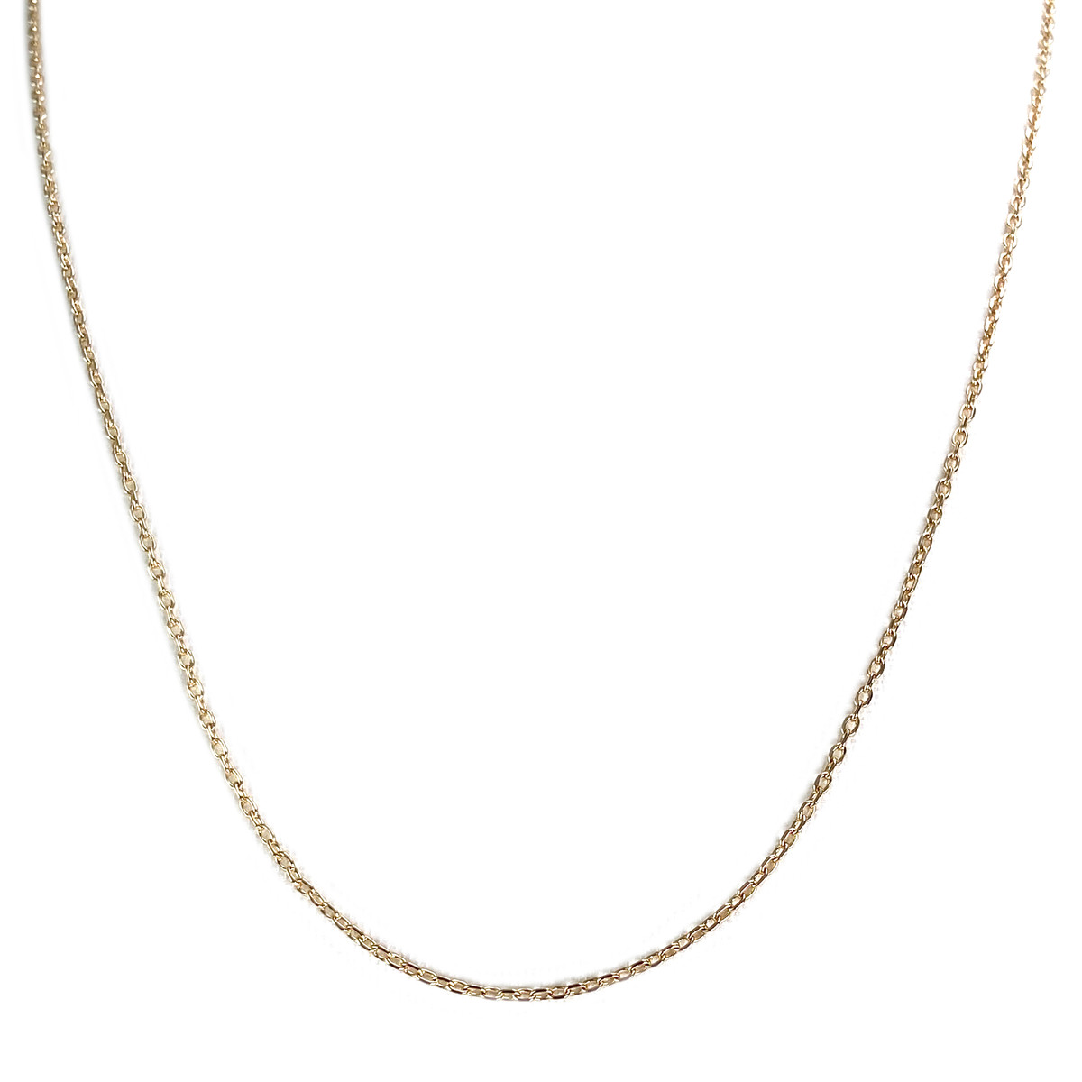 Second-hand 750 yellow gold chain, forçat link
