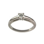 Solitaire MAUBOUSSIN d'occasion or 750 blanc diamant - vue 1