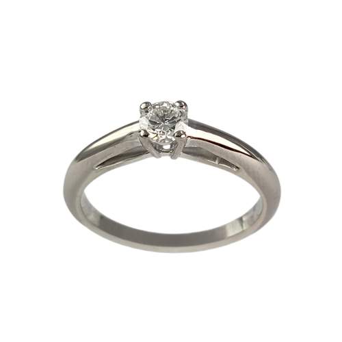Solitaire MAUBOUSSIN d'occasion or 750 blanc diamant