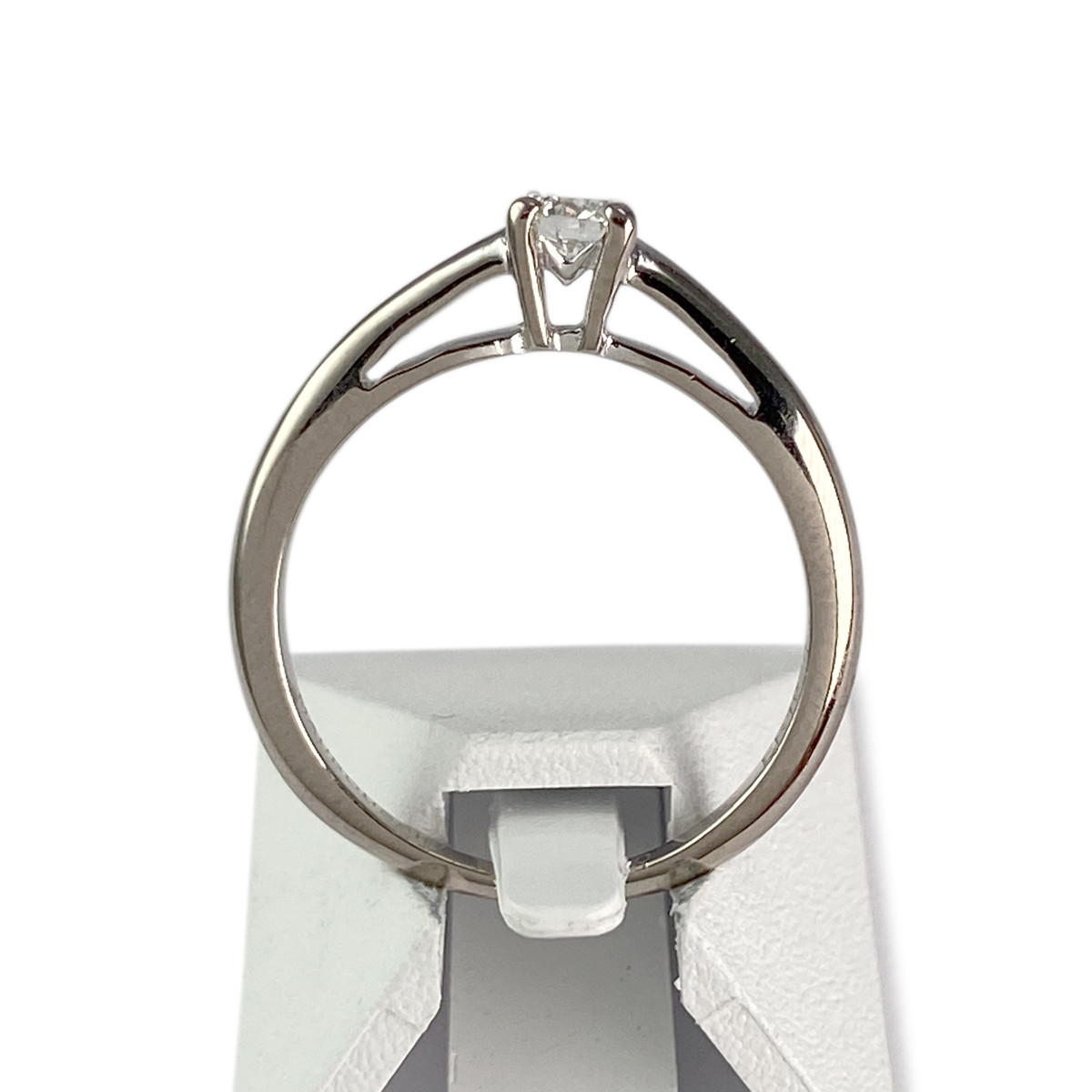 Solitaire MAUBOUSSIN d'occasion or 750 blanc diamant - vue 3