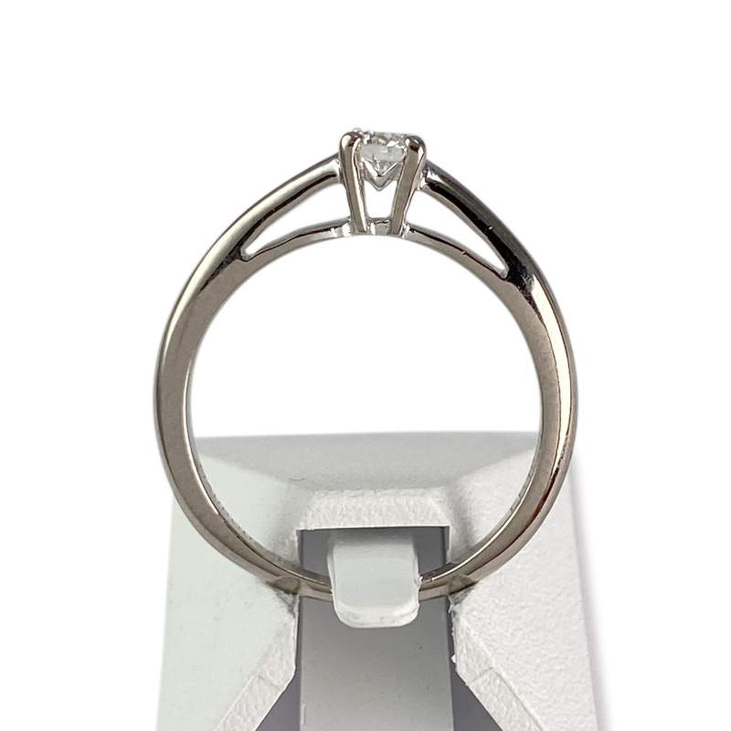 Solitaire MAUBOUSSIN d'occasion or 750 blanc diamant - vue 3