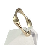 Bague d'occasion or 585 jaune carrée - vue 2