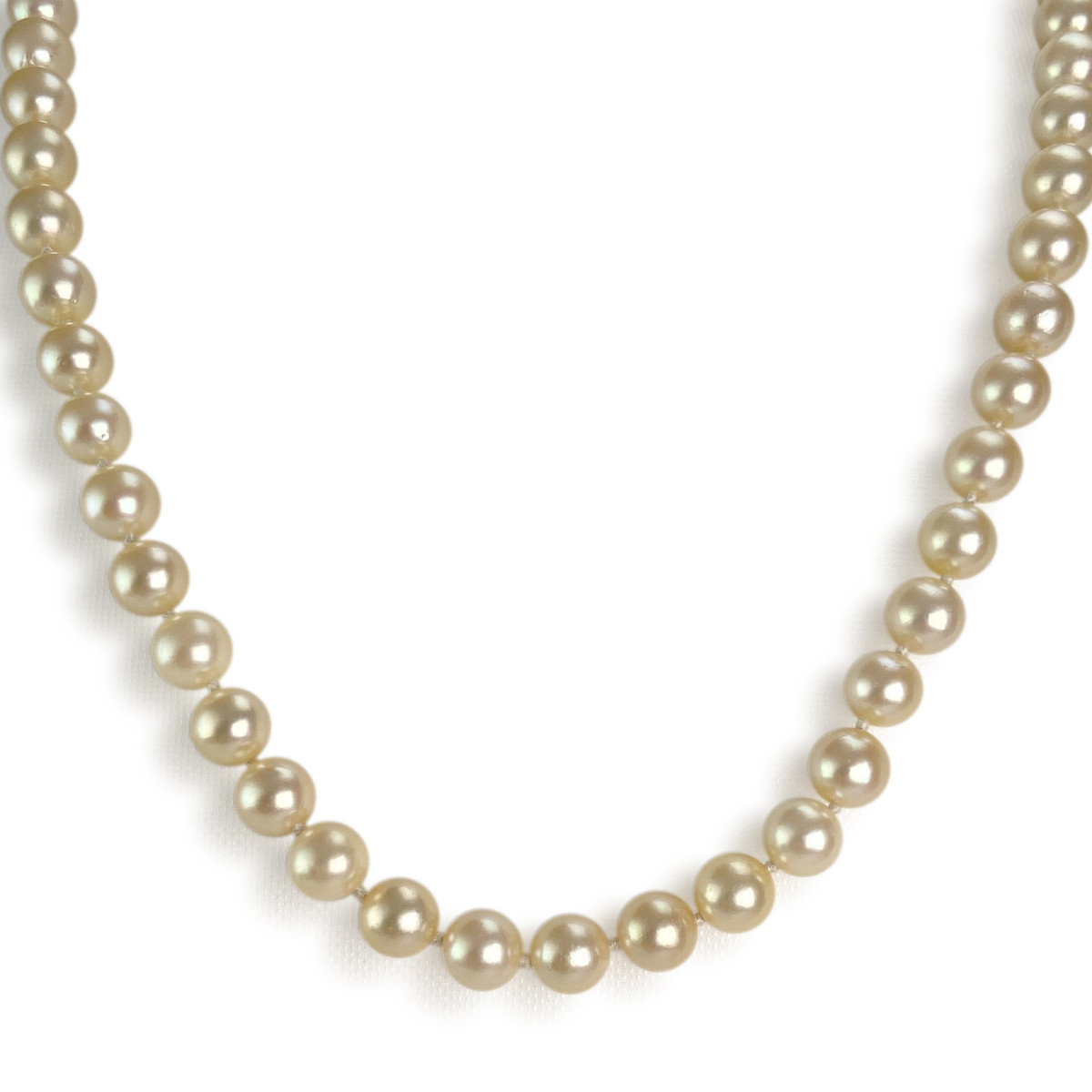 Pre-owned 750 yellow gold necklace with Japanese cultured pearls