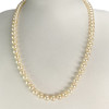 Pre-owned 750 yellow gold necklace with Japanese cultured pearls - view V2