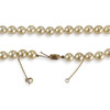 Pre-owned 750 yellow gold necklace with Japanese cultured pearls - view V3