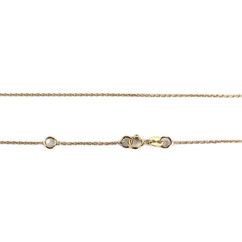 Collier d'occasion or 375 jaune maille forçat améthyste zirconia