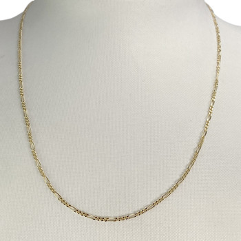 Chaîne d'occasion or 750 jaune maille cheval alternée