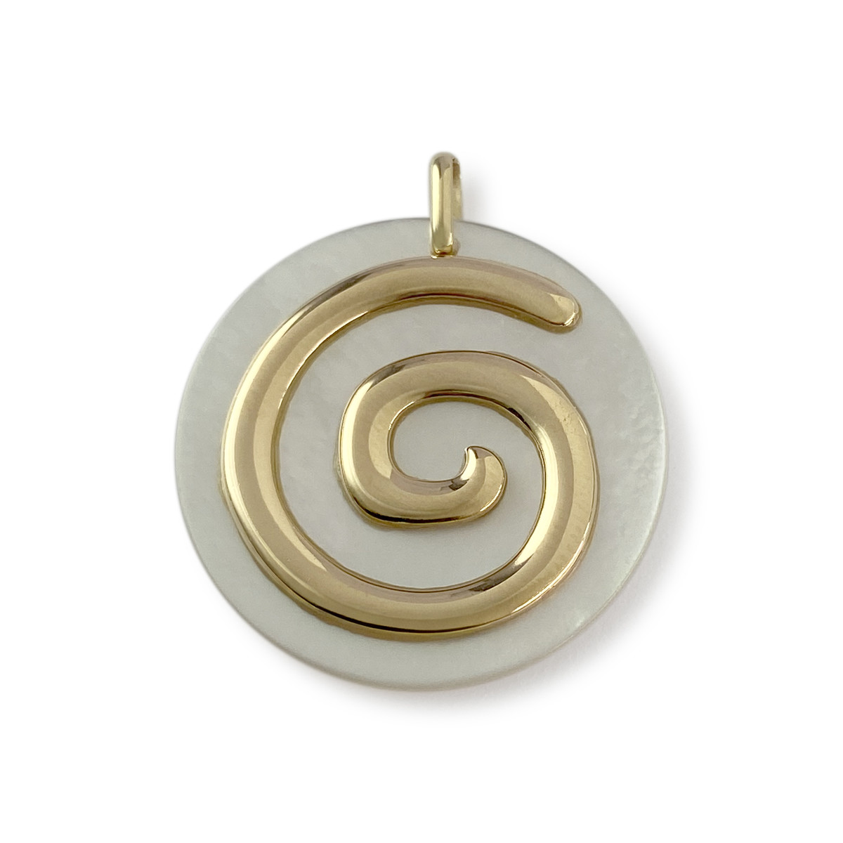 Pendentif d'occasion or 750 jaune nacre