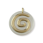 Pendentif d'occasion or 750 jaune nacre - vue 1