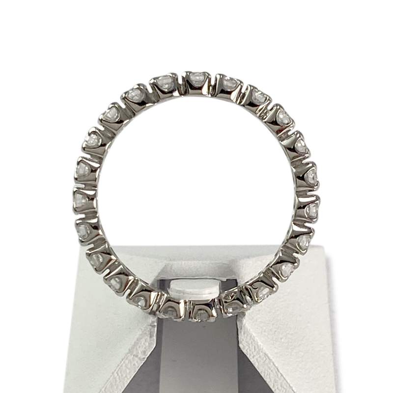 Bague d'occasion or 750 blanc diamants - vue 3