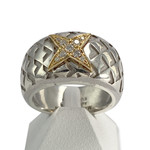 Bague MAUBOUSSIN d'occasion argent gris diamants - vue 1