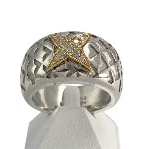 Bague MAUBOUSSIN d'occasion argent gris diamants