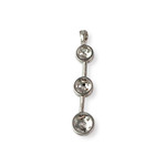 Pendentif d'occasion or 750 blanc diamant - vue 2