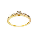 Bague d'occasion or 750 jaune diamants - vue 1