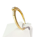 Bague d'occasion or 750 jaune diamants - vue 2