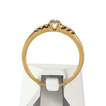 Bague d'occasion or 750 jaune diamants - vue 3