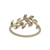 Second-hand gold ring 750 yellow diamonds - vue V1