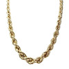 Pre-owned 750 yellow gold twisted chain necklace - view V1