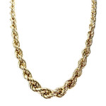 Collier d'occasion or 750 jaune maille torsadée - vue 1