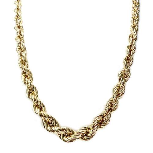 Collier d'occasion or 750 jaune maille torsadée