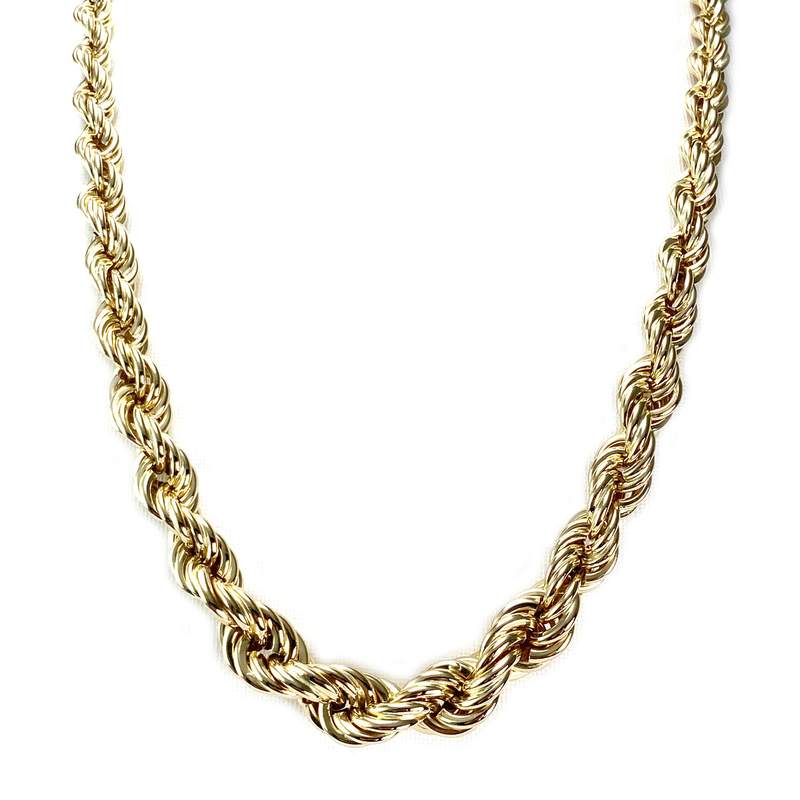 Collier d'occasion or 750 jaune maille torsadée - vue 1