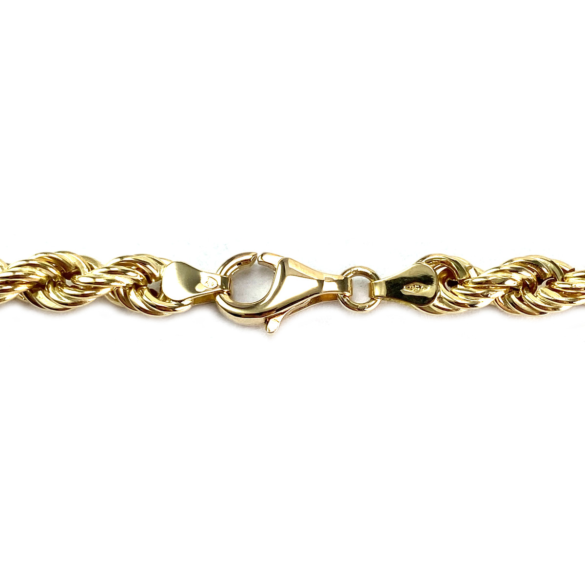 Pre-owned 750 yellow gold twisted chain necklace - view 3