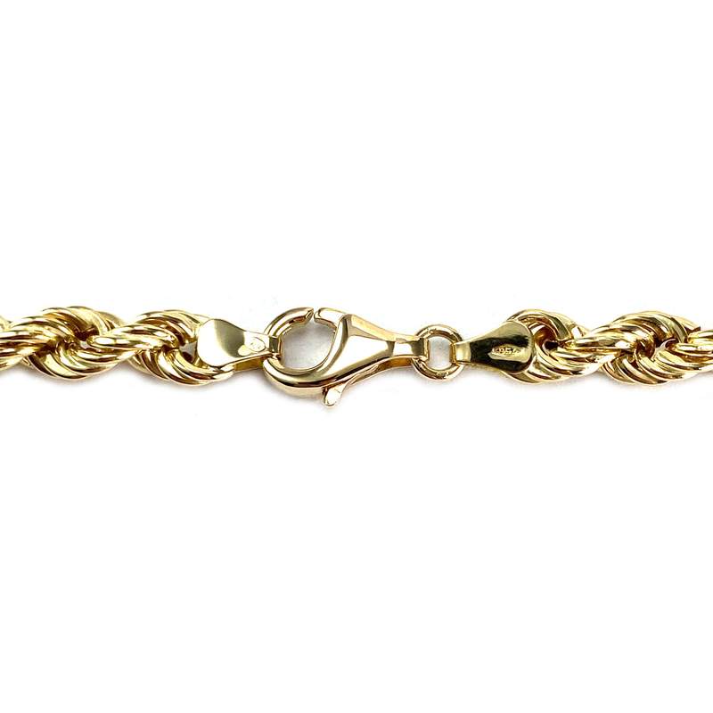 Collier d'occasion or 750 jaune maille torsadée - vue 3