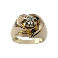 Bague d'occasion or 750 jaune diamant
