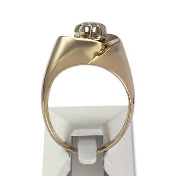 Second-hand gold 750 yellow diamond ring