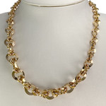 Collier d'occasion or 750 jaune maille fantaisie - vue 2