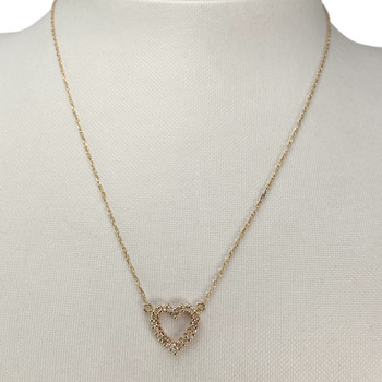 Collier d'occasion or 750 jaune maille forçat diamants