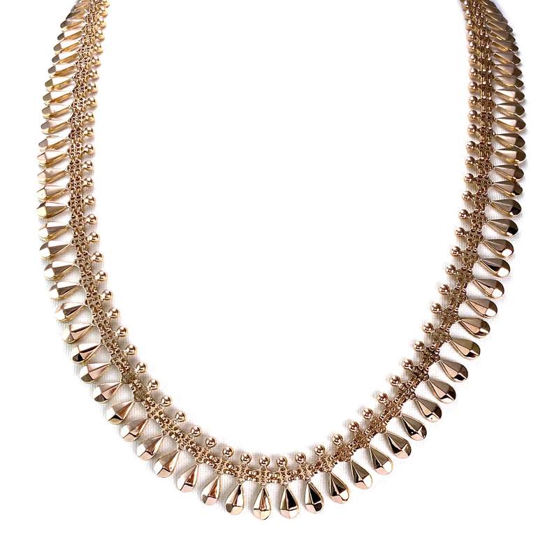 Collier d'occasion or 750 jaune maille fantaisie - vue 1