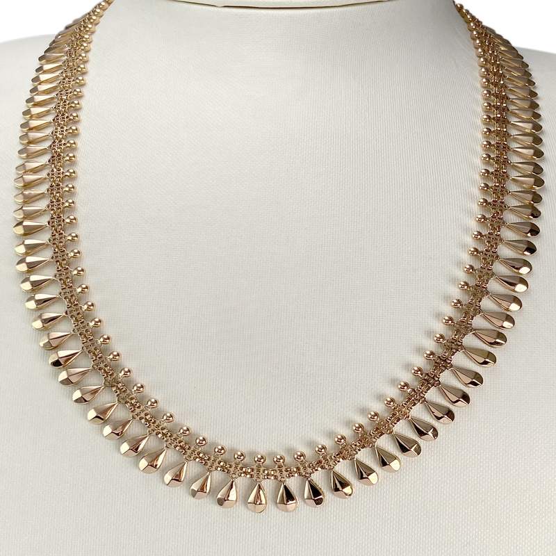Collier d'occasion or 750 jaune maille fantaisie - vue 2