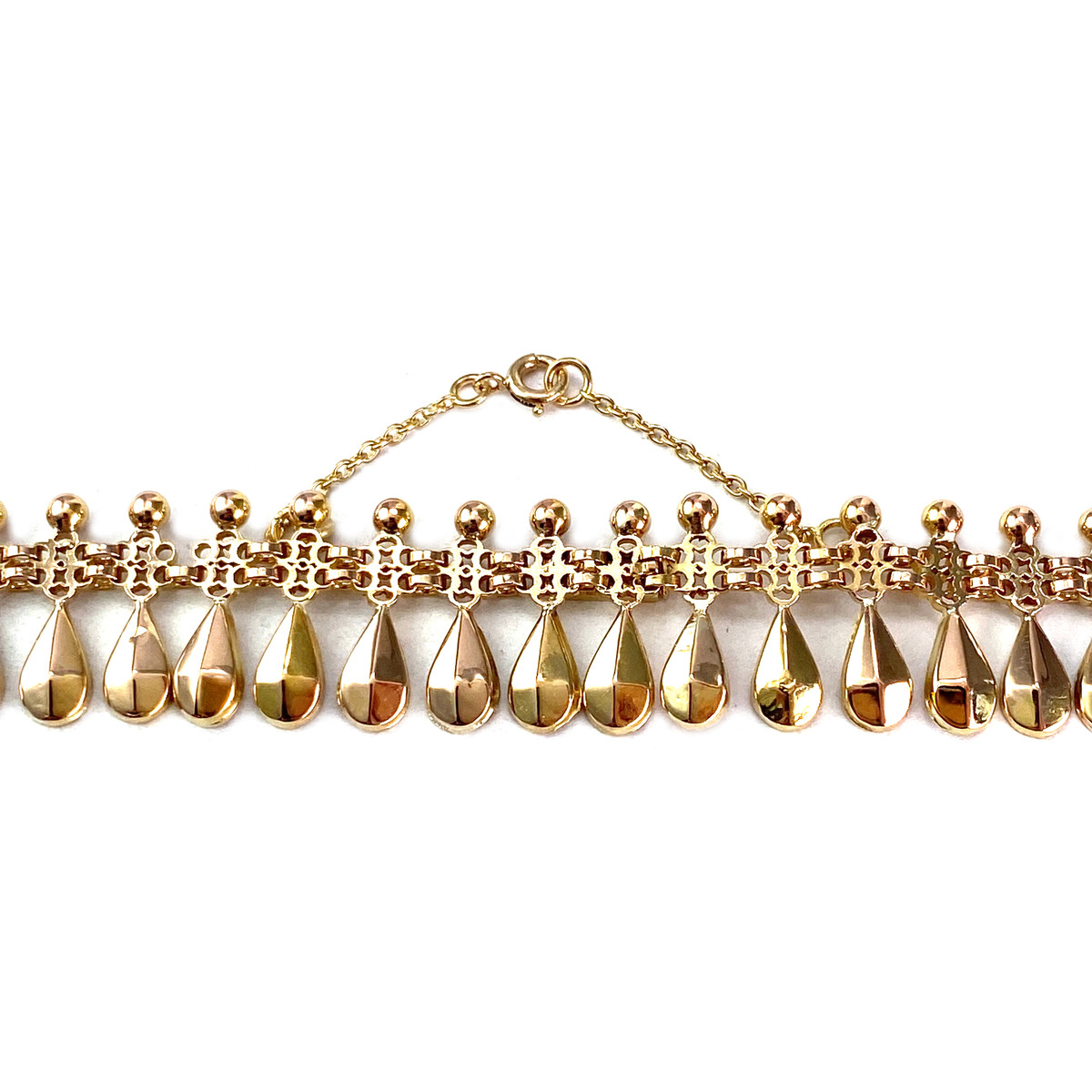 Collier d'occasion or 750 jaune maille fantaisie - vue 3