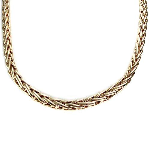 Collier d'occasion or 750 jaune maille palmier