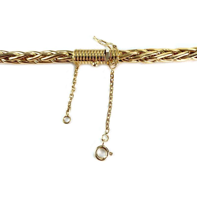 Collier d'occasion or 750 jaune maille palmier - vue 3