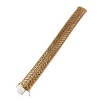 Bracelet d'occasion or 750 jaune maille fantaisie - vue 2