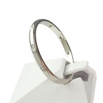 Bague d'occasion or 375 blanc diamants - vue 2