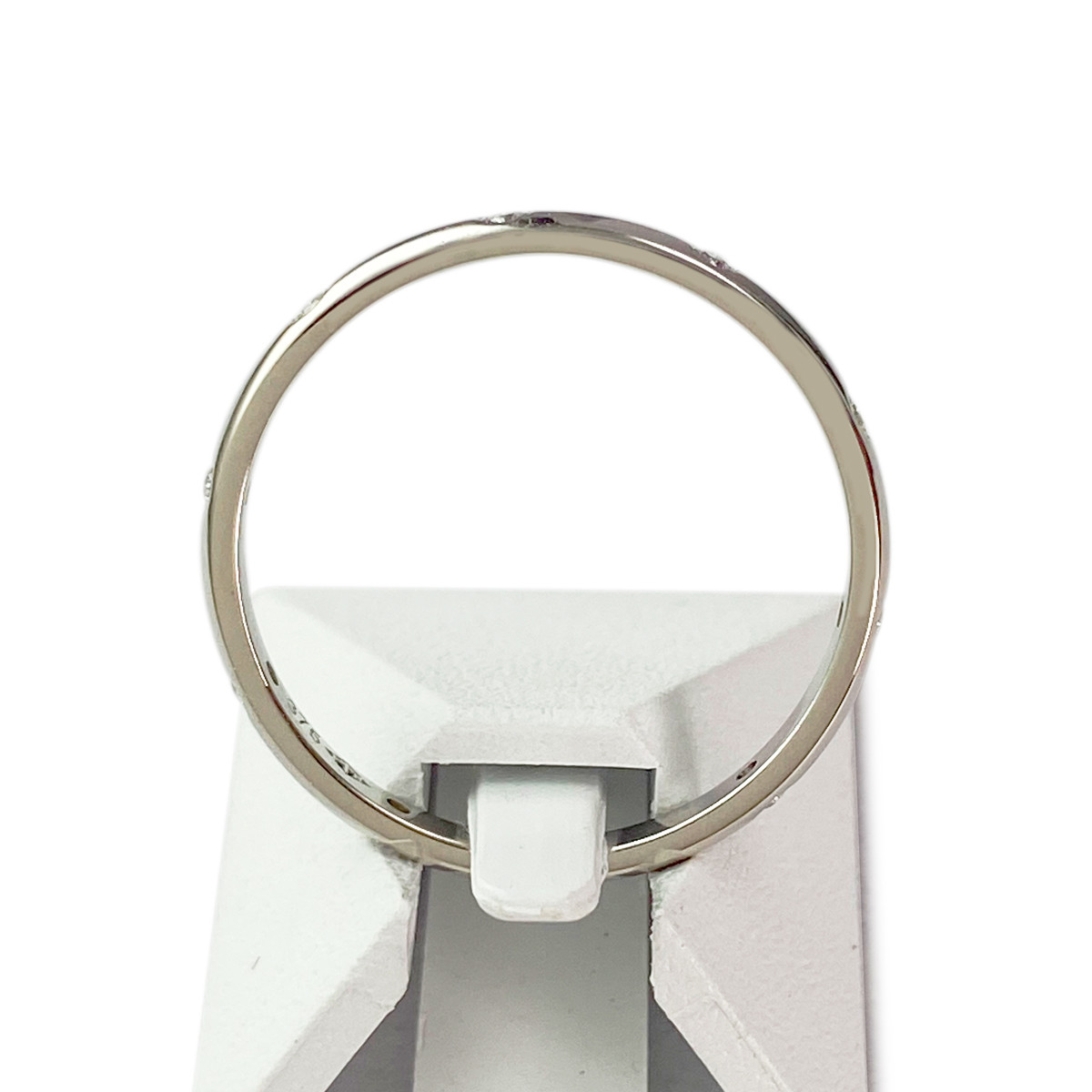 Bague d'occasion or 375 blanc diamants - vue 3