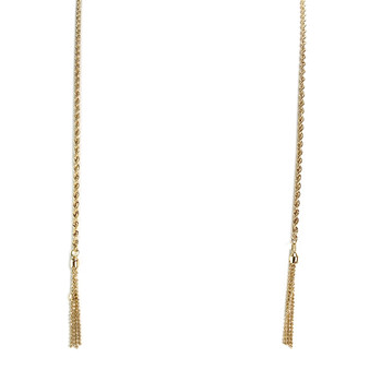 Sautoir d'occasion or 750 jaune maille torsadee