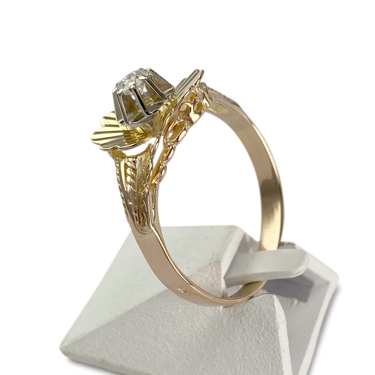 Bague d'occasion2 ors 750 diamant - vue 2