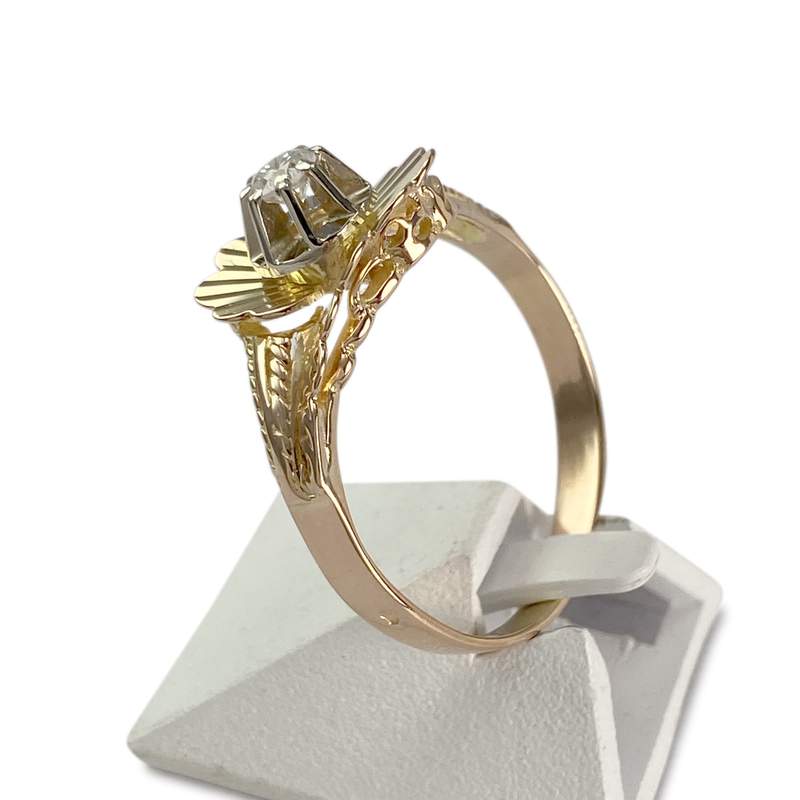 Bague d'occasion2 ors 750 diamant - vue 2