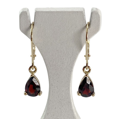 Boucles d'oreilles d'occasion or 750 jaune grenats - vue 1