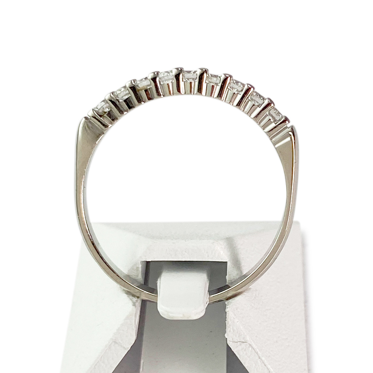 Bague d'occasion or 750 blanc diamants - vue 3